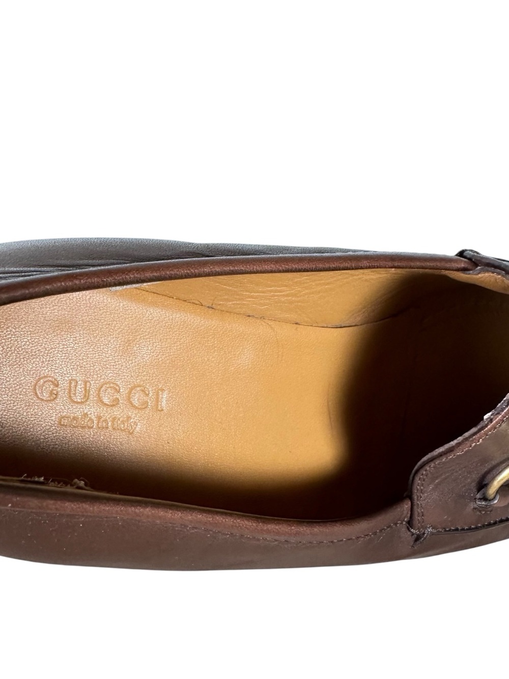 GUCCI Jordaan Horsebit loafer in dark brown leather - Picture 11 of 11